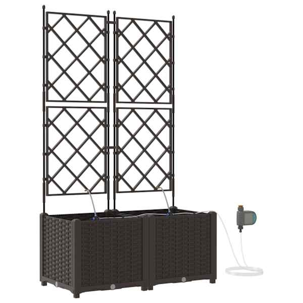 Taimekast 80 × 40 × 142 cm, PP – pruun – 2 tk