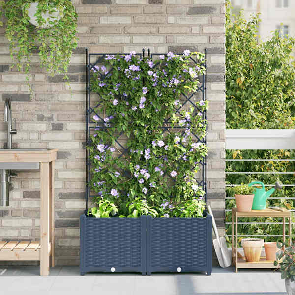 Taimekast 80 × 40 × 143 cm, PP – hall – 2 tk