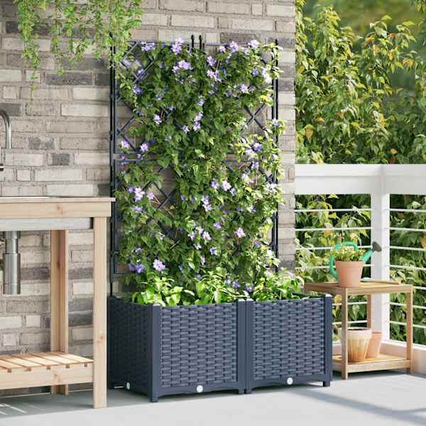 Taimekast 80 × 40 × 143 cm, PP – hall – 2 tk