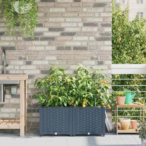 Taimekast 80 × 40 × 37,5 cm, PP – hall – 2 tk