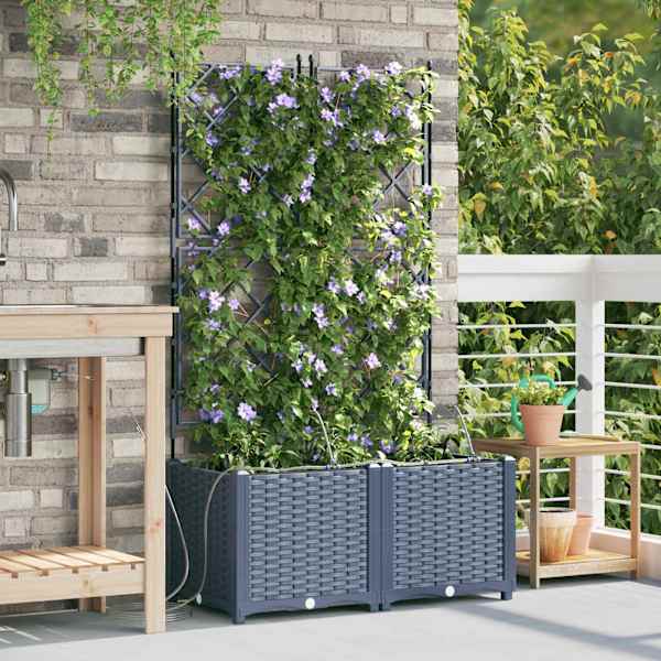 Taimekast 80 × 40 × 142 cm, PP – hall – 2 tk