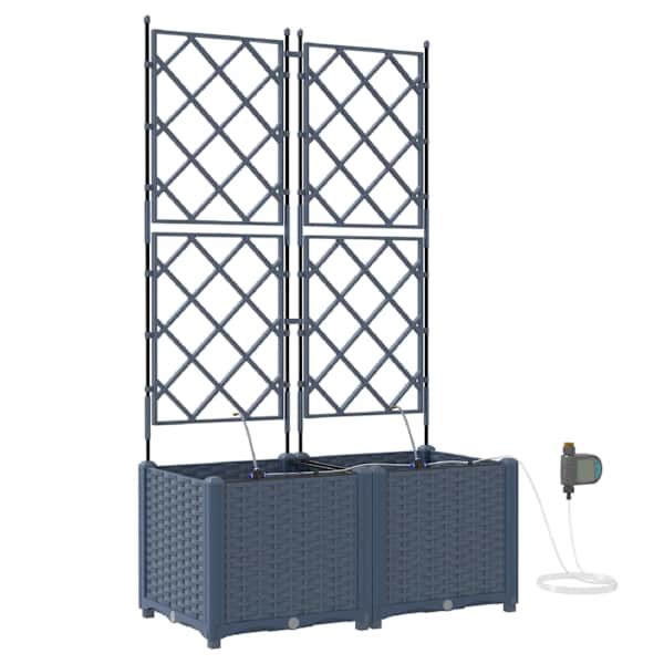Taimekast 80 × 40 × 142 cm, PP – hall – 2 tk