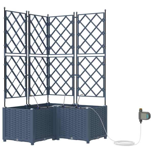 Taimekast 80 × 80 × 142 cm, PP – hall – 3 tk