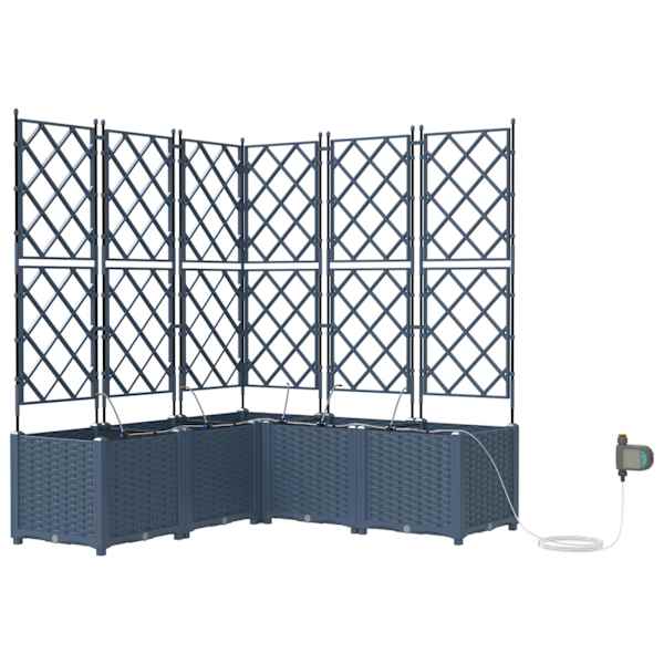 Taimekast 120 × 120 × 142 cm, PP – hall – 5 tk