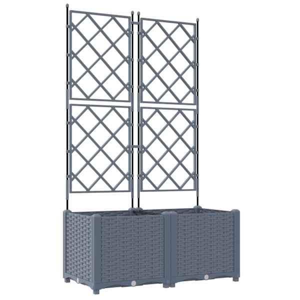 Taimekast 80 × 40 × 143 cm, PP – helehall – 2 tk
