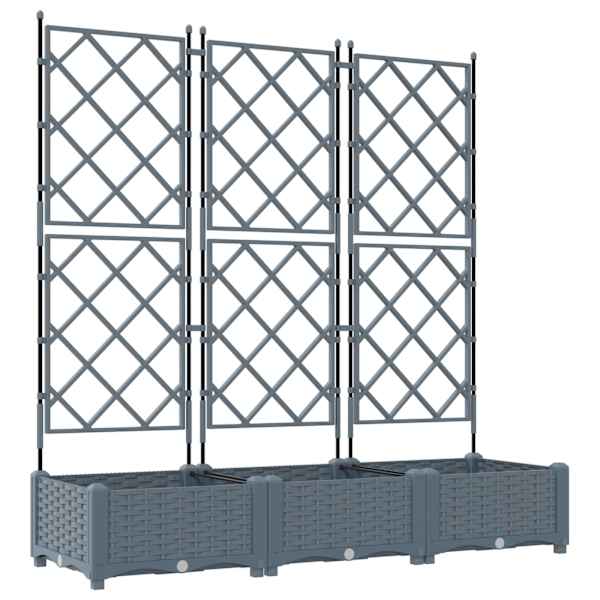 Taimekast 120 × 40 × 125,5 cm, PP – helehall – 3 tk