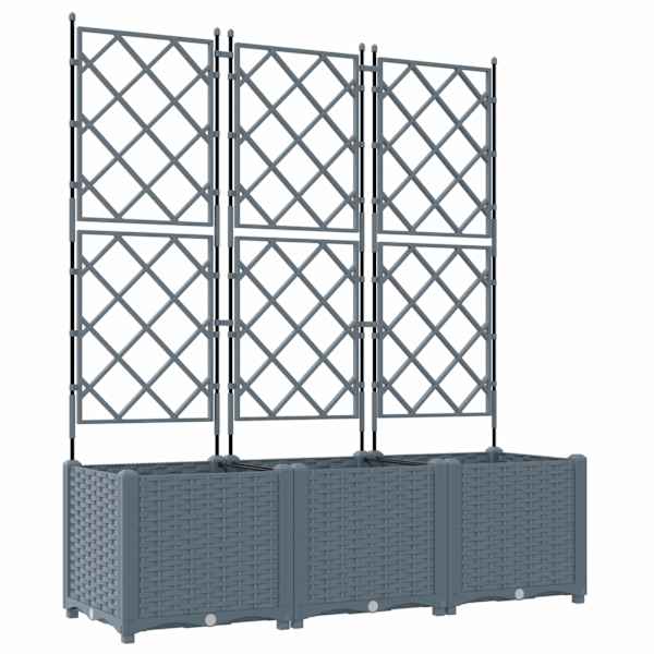 Taimekast 120 × 40 × 143 cm, PP – helehall – 3 tk