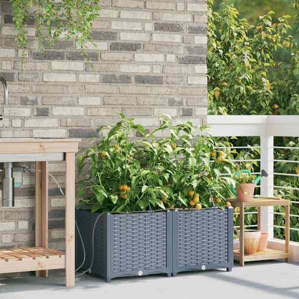 Taimekast 80 × 40 × 37,5 cm, PP – helehall – 2 tk