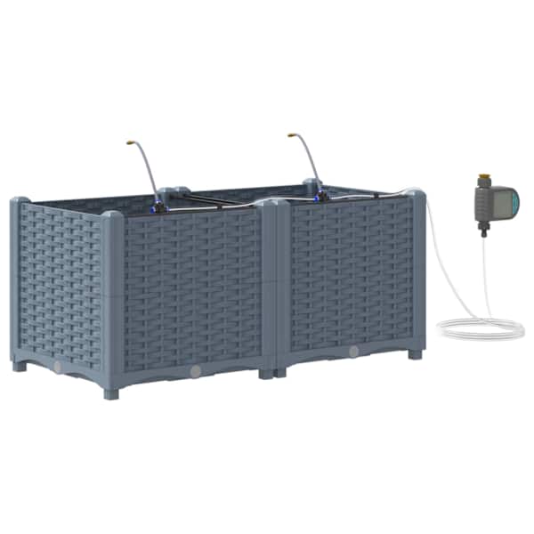 Taimekast 80 × 40 × 37,5 cm, PP – helehall – 2 tk