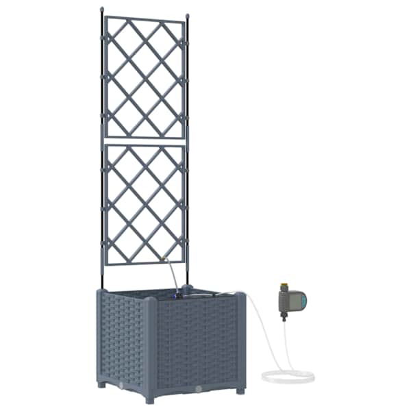 Taimekast 40 × 40 × 142 cm, PP – helehall – 2 tk
