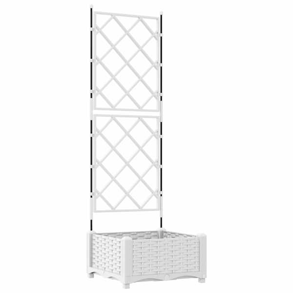 Taimekast 40 × 40 × 125,5 cm, PP – valge