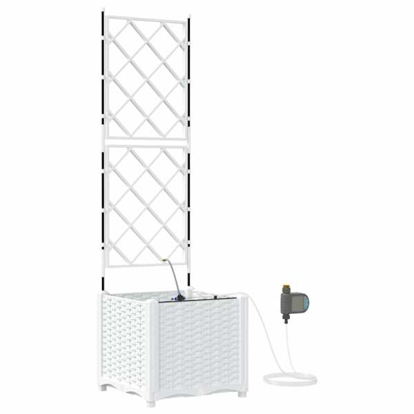 Taimekast 40 × 40 × 142 cm, PP – valge