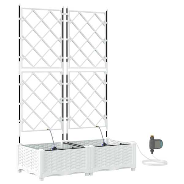 Taimekast 80 × 40 × 126 cm, PP – valge – 2 tk