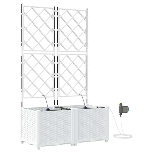 Taimekast 80 × 40 × 142 cm, PP – valge – 2 tk