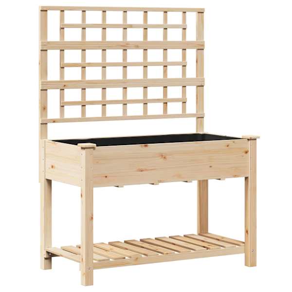 Taimekast 115 × 60,5 × 153 cm, kuusepuit – beež
