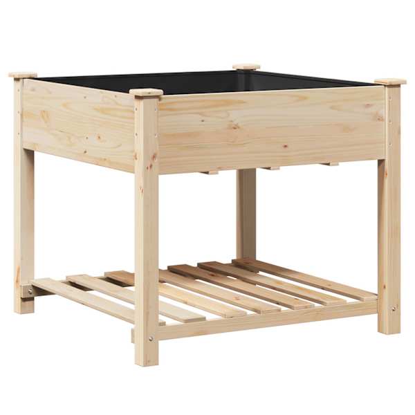 Taimekast 90 × 90 × 76,5 cm, kuusepuit – beež