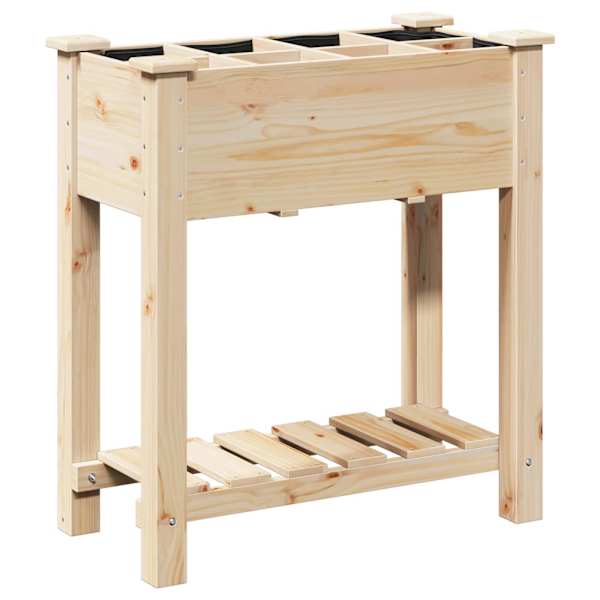 Taimekast 71 × 37 × 76,5 cm, kuusepuit – beež