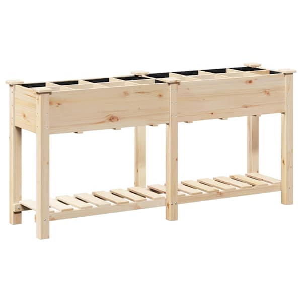Taimekast 161,5 × 45 × 76,5 cm, kuusepuit – beež