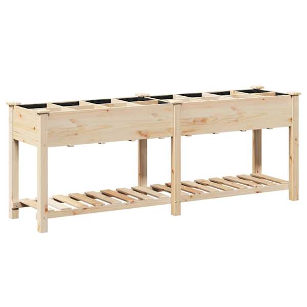 Taimekast 203,5 × 53 × 76,5 cm, kuusepuit – beež