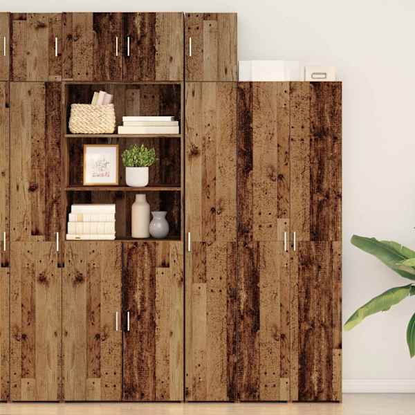 Seinale kinnitatav kapp Vana puit 30 × 42.5 × 39.5 cm Tehispuit