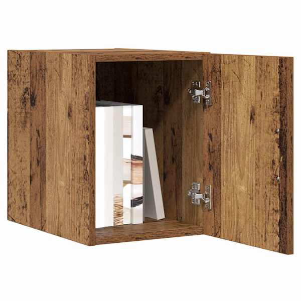 Seinale kinnitatav kapp Vana puit 30 × 42.5 × 39.5 cm Tehispuit