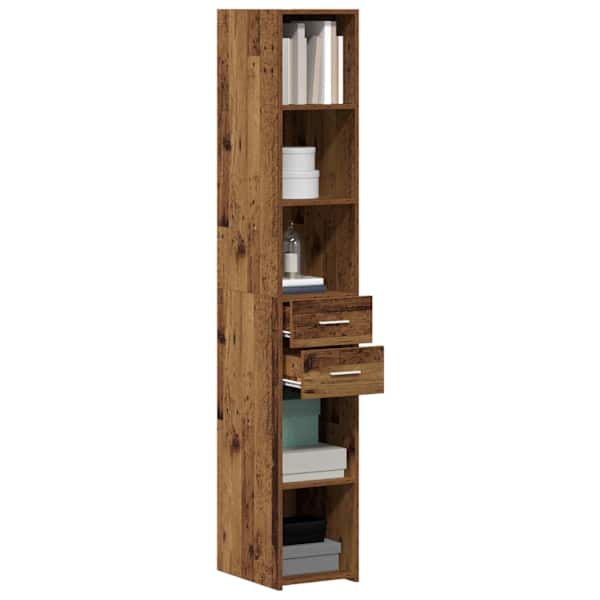 Raamatukapp sahtliga Vana puit 30 × 42.4 × 185.2 cm