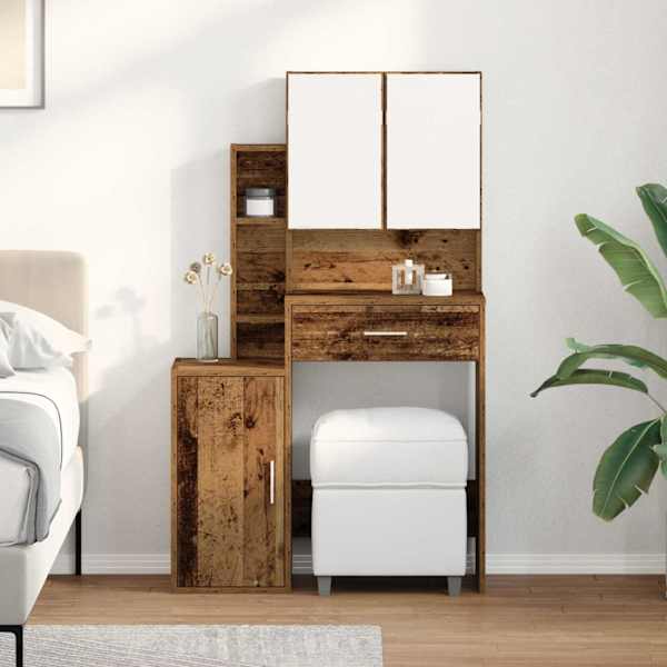 Riietumislaud Vana puit 80 × 35 × 132 cm Tehispuit