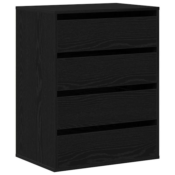 Sahtlibüroo 3-Sahtel Must 60 × 41 × 76 cm Tehispuit