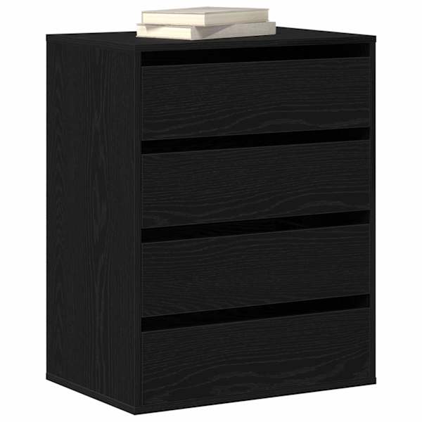 Sahtlibüroo 3-Sahtel Must 60 × 41 × 76 cm Tehispuit
