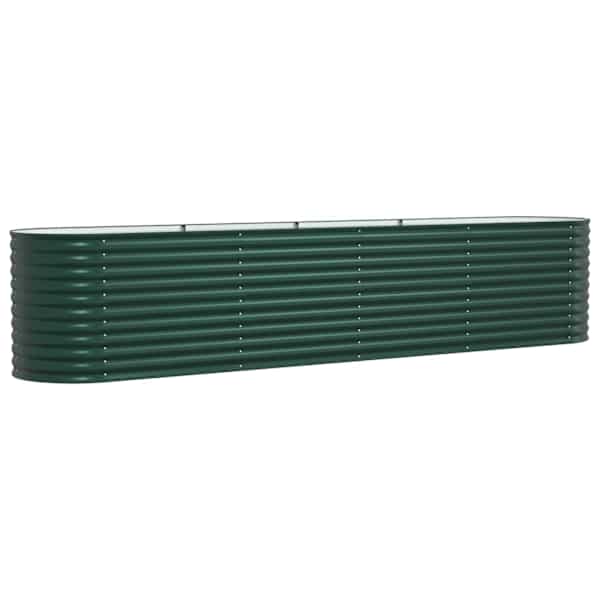 Peenrakast 400 × 80 × 81 cm, teras – roheline