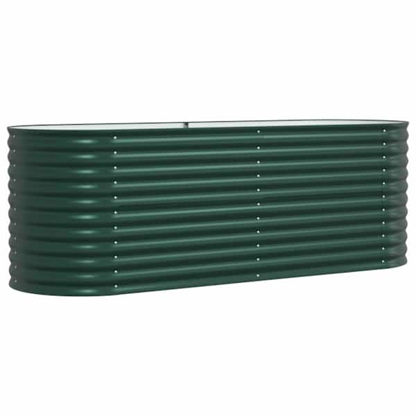 Peenrakast 240 × 80 × 81 cm, teras – roheline