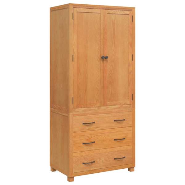 Kõrvalkappide komplekt sahtliga 2 tk Pruun 80 × 50 × 180 cm