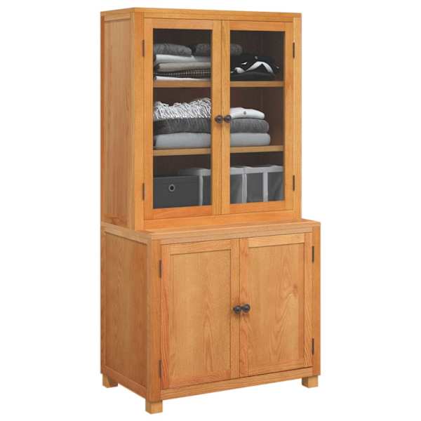 Kõrvalkappide komplekt uksega 2 tk Pruun 80 × 50 × 160 cm