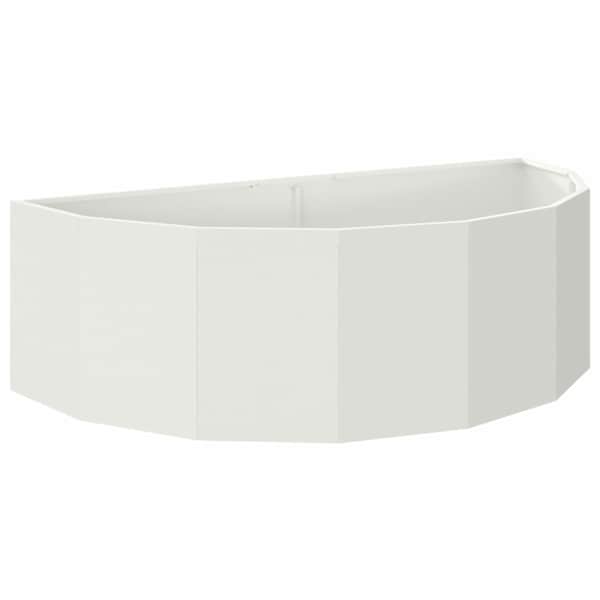 Taimekast 120 × 60 × 35 cm, teras – valge