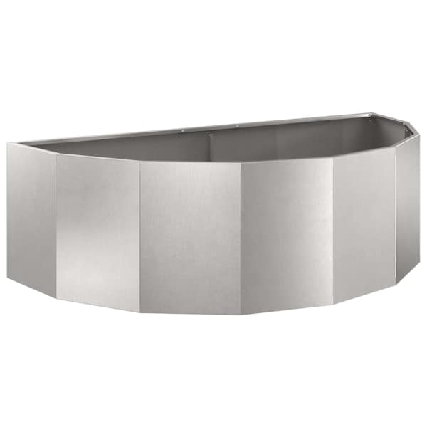 Taimekast 120 × 60 × 35 cm, roostevaba teras – hõbedane