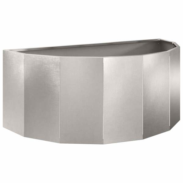 Taimekast 90 × 45 × 35 cm, roostevaba teras – hõbedane