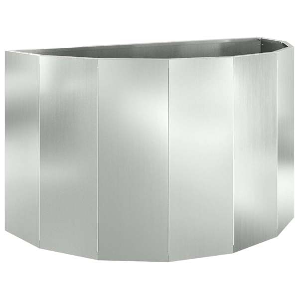 Taimekast 90 × 45 × 50 cm, tsingitud teras – hõbedane
