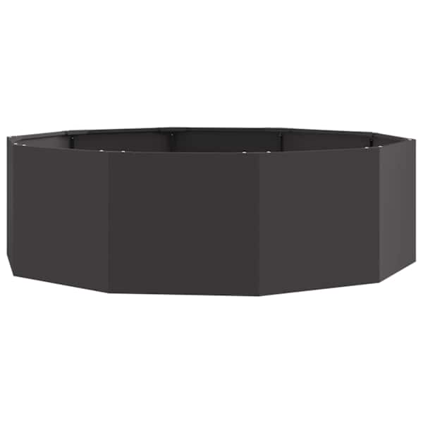 Taimekast 120 × 120 × 35 cm, teras – must