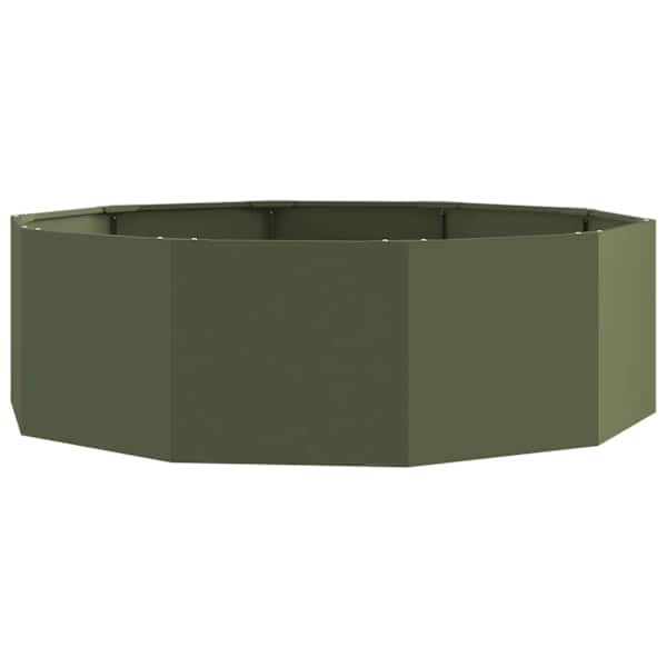 Taimekast 120 × 120 × 35 cm, teras – oliiviroheline