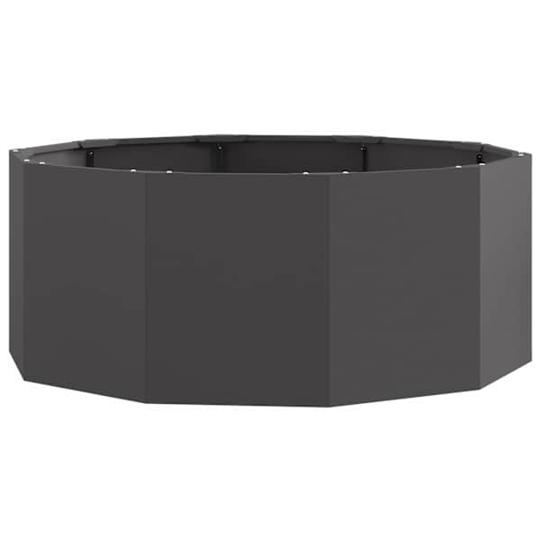 Taimekast 90 × 90 × 35 cm, teras – must