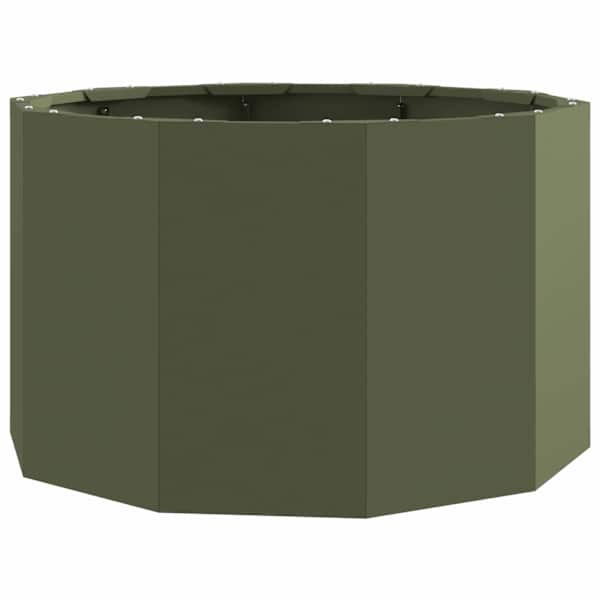 Taimekast 60 × 60 × 35 cm, teras – oliiviroheline