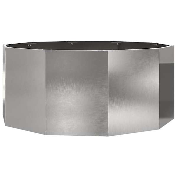 Taimekast 120 × 120 × 50 cm, roostevaba teras – hõbedane