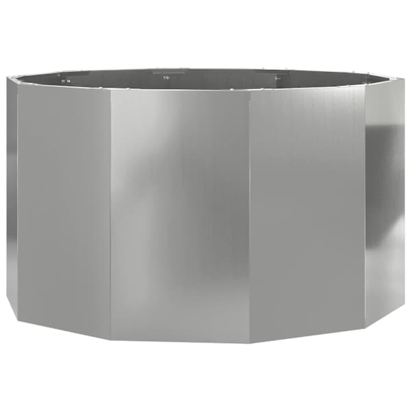 Taimekast 90 × 90 × 50 cm, tsingitud teras – hõbedane