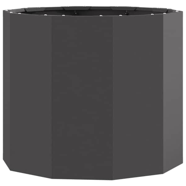 Taimekast 60 × 60 × 50 cm, teras – must