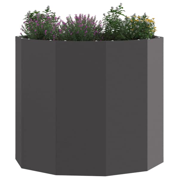 Taimekast 60 × 60 × 50 cm, teras – must