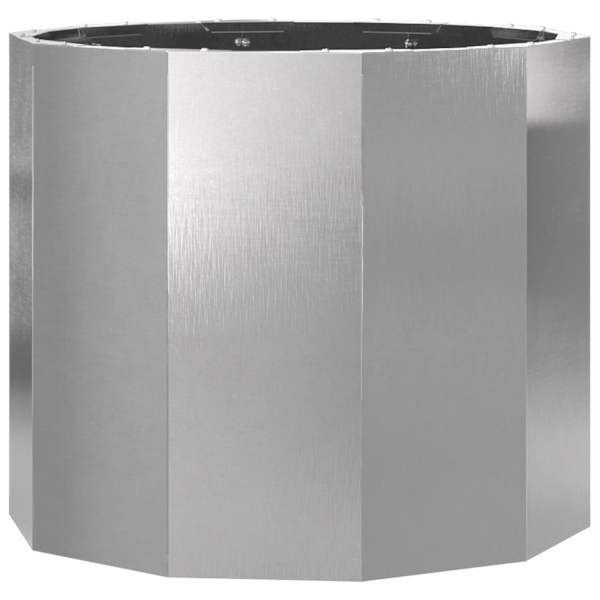 Taimekast 60 × 60 × 50 cm, roostevaba teras – hõbedane