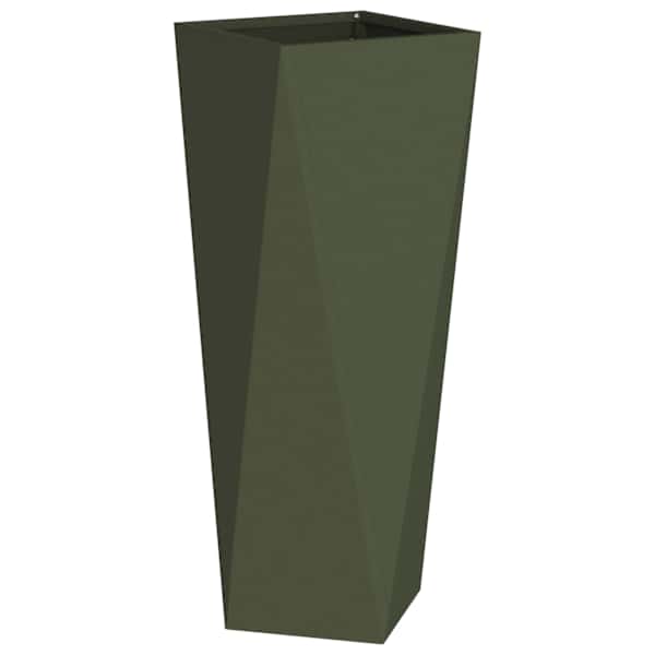 Taimekast 30 × 30 × 75 cm, teras – oliiviroheline