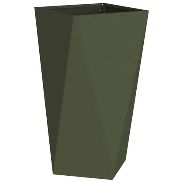Taimekast 40 × 40 × 75 cm, teras – oliiviroheline