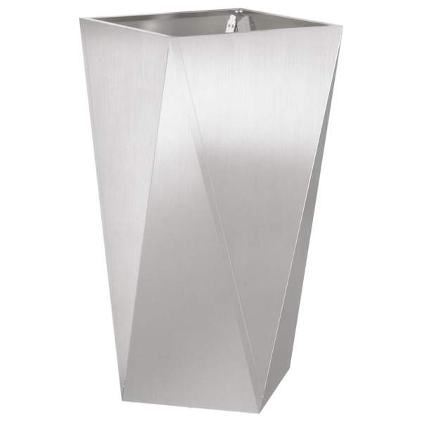 Taimekast 40 × 40 × 75 cm, roostevaba teras – hõbedane
