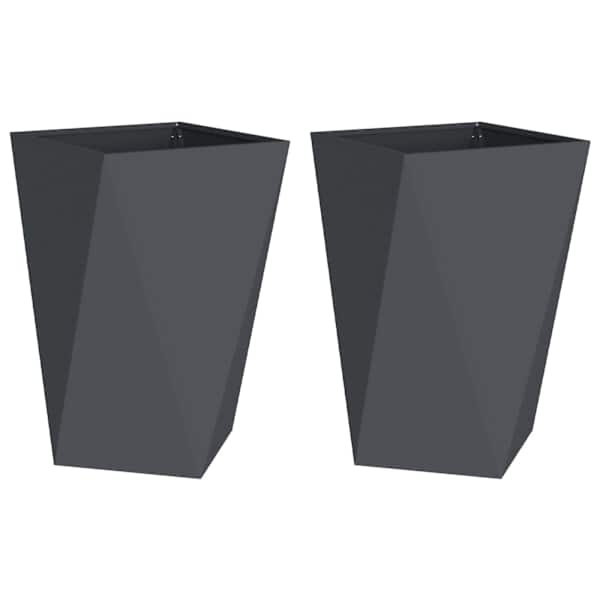 Taimekast 50 × 50 × 75 cm, teras – antratsiithall – 2 tk